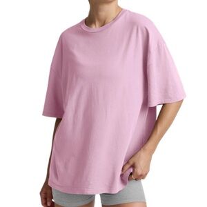 Beyond Yoga Oversized Cotton Tee - Orchid Blossom XXS